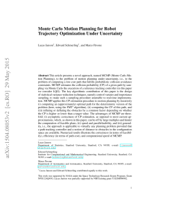 Monte Carlo Motion Planning for Robot Trajectory Optimization