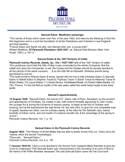 Samuel Eaton: Mayflower passenger