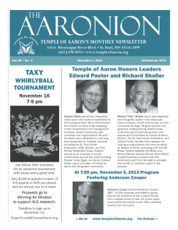 November - Temple of Aaron