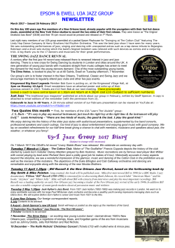 March 2017 Newsletter