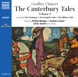 Canterbury Tales I CD booklet