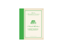 Quick Reference Guide