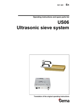 US06 Ultrasonic sieve system