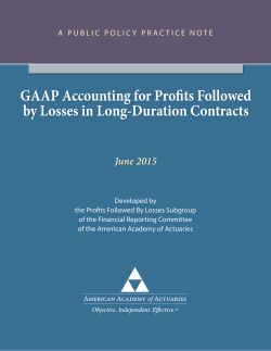 GAAP Accounting for Profits Followed by Losses in Long