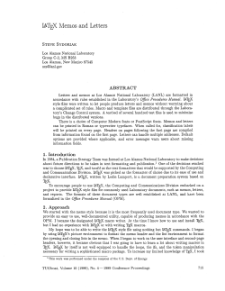 LaTeX memos and letters