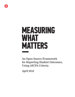 An Open Source Framework for Reporting Student Outcomes, Using