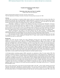 Monitoring seismic slip on the Mam Tor Landslip