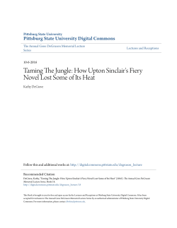 How Upton Sinclair`s Fiery Novel Lost Some of Its Heat