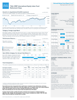 Mutual Fund Report Card
