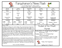 Farquharson`s New Farquharson`s News Flash