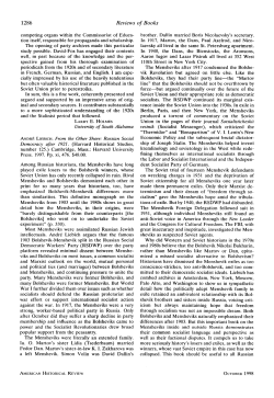 Andr&eacute; Liebich. From the Other Shore: Russian Social Democracy