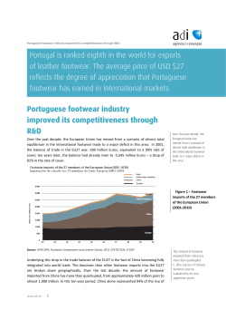 Portuguese footwear industry improved its competitiveness through