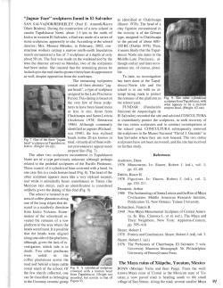 "Jaguar Face" sculptures found in EI Salvador The Maya ruins of