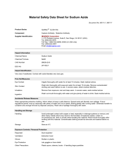 Sodium Azide (Capture Ab and Detection Ab)