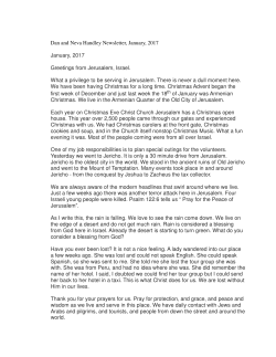 Dan and Neva Handley Newsletter, January, 2017 January, 2017