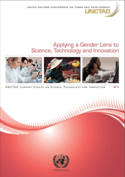 Applying a Gender Lens to Science, Technology and