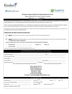 AP Expense Report (Only) Direct Deposit Agreement Form Please
