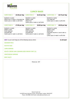 lunch bags - Maven Foods