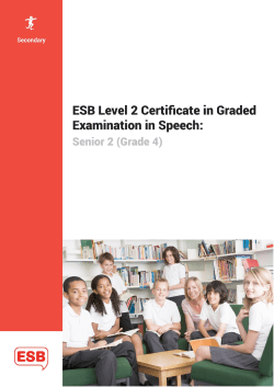 Senior Two Grading Criteria