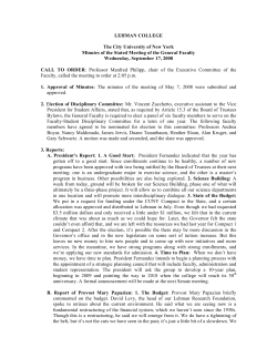 Faculty September 17, 2008