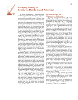 18 Dredging History of Southwest Florida Inland Waterways