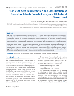 Highly Efficient Segmentation and Classification of Premature
