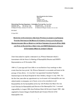 I have been asked to explain a statement in my Witness Statement