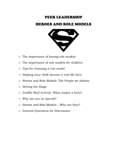 peer leadership heroes and role models