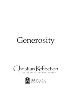 entire Generosity issue