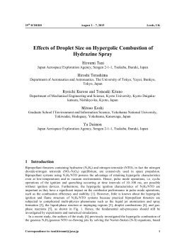 Effects of Droplet Size on Hypergolic Combustion of