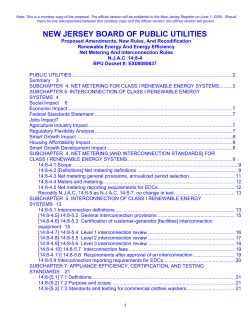 N.J.A.C. 14:8-4, Renewable Energy And Energy Efficiency, Net
