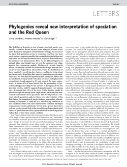 Phylogenies reveal new interpretation of speciation and the Red