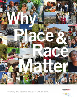 Impacting Health Through a Focus on Race and Place