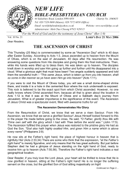 Sunday 21st May 2006 - New Life Bible