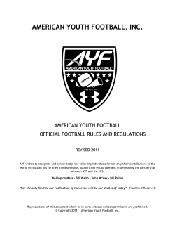 Rule Book - Pennsylvania Elite AYF