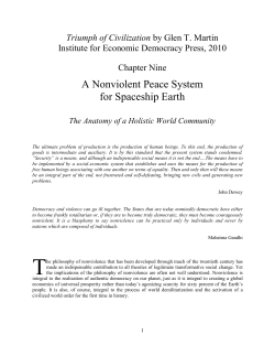 A Nonviolent Peace System for Spaceship Earth