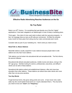 Effective Radio Advertising Reaches Audiences on the Go