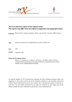 This is an electronic reprint of the original article. This reprint may