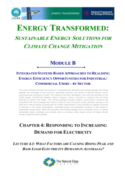 TNEP Energy Transformed - Lecture 4.1