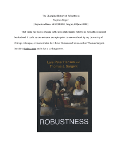 The Changing History of Robustness Stephen Stigler [Keynote
