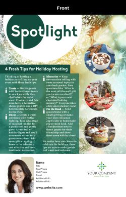 4 Fresh Tips for Holiday Hosting Front