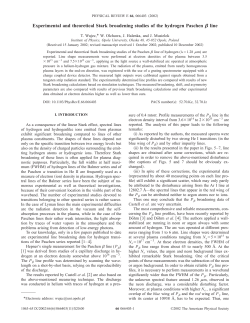 Experimental and theoretical Stark broadening studies of the