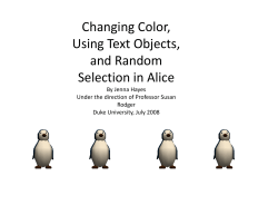 Changing Color, U i T Obj sing Text Objects, and