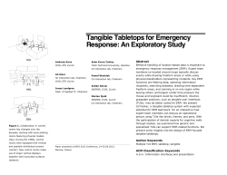 Tangible Tabletops for Emergency Response: An Exploratory Study
