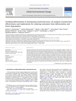 Avoiding deforestation in Panamanian protected areas: An analysis