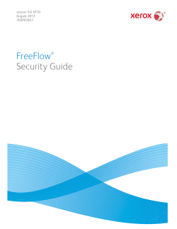 FreeFlow 9.0 Security Guide