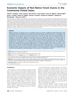 Economic Impacts of Non-Native Forest Insects in the Continental