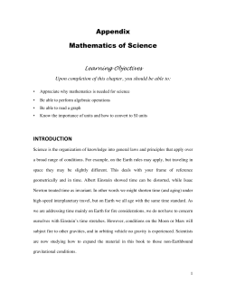 Appendix Mathematics of Science