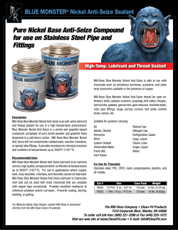 Blue Monster Nickel Anti-Seize Compound - Clean