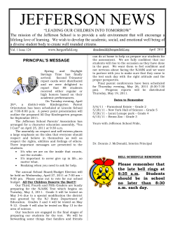 jefferson news - Bergenfield Public School District